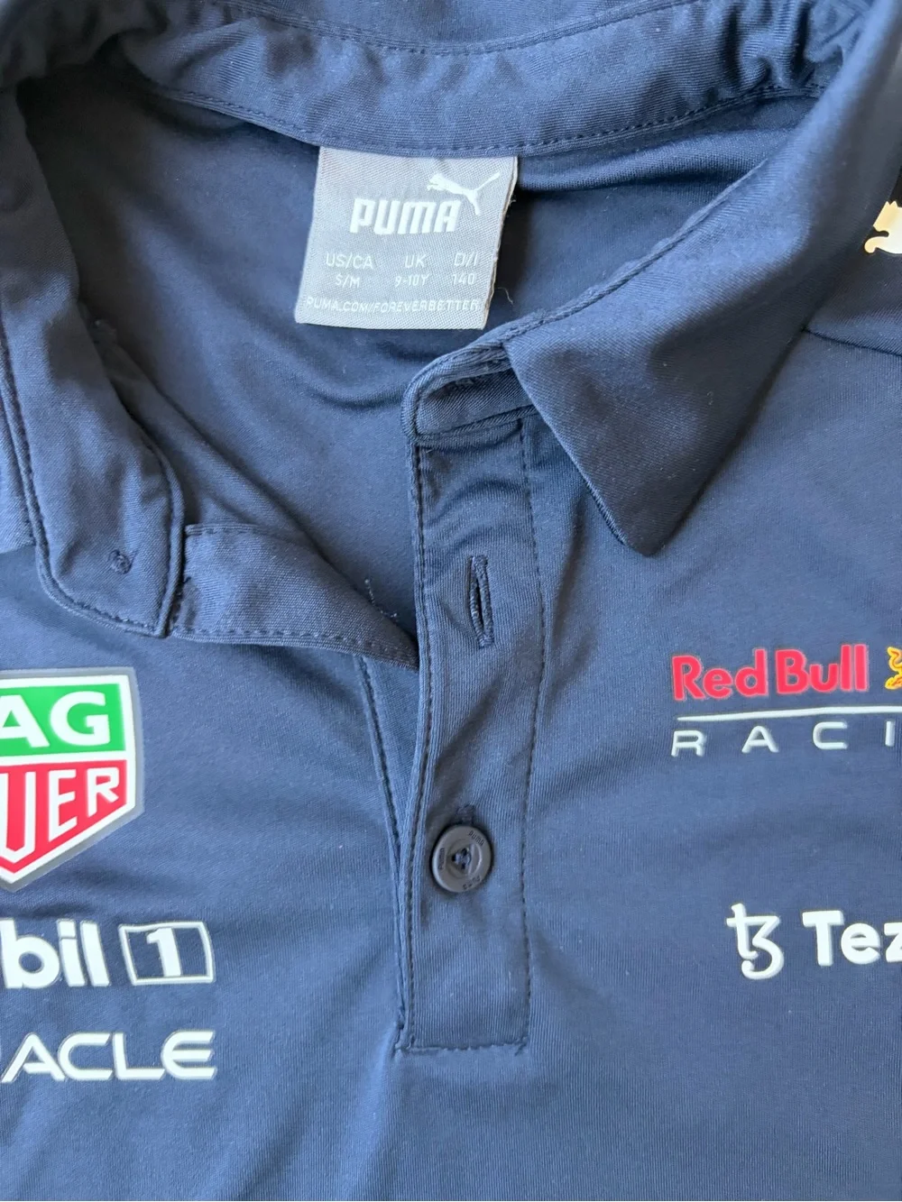 Navy and Red Kids Racing Polo Shirt by Puma